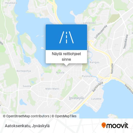 Aatoksenkatu kartta