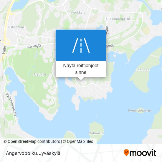 Angervopolku kartta