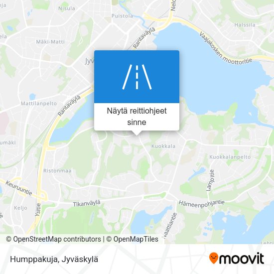 Humppakuja kartta