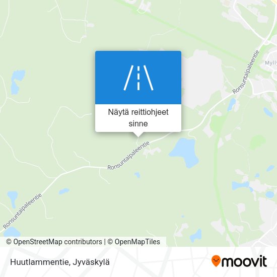 Huutlammentie kartta