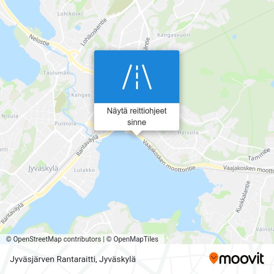 Jyväsjärven Rantaraitti kartta