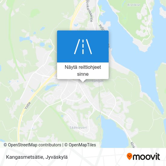 Kangasmetsätie kartta