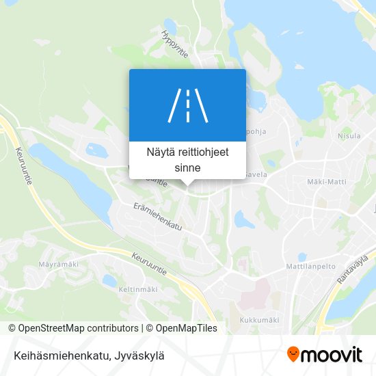 Keihäsmiehenkatu kartta