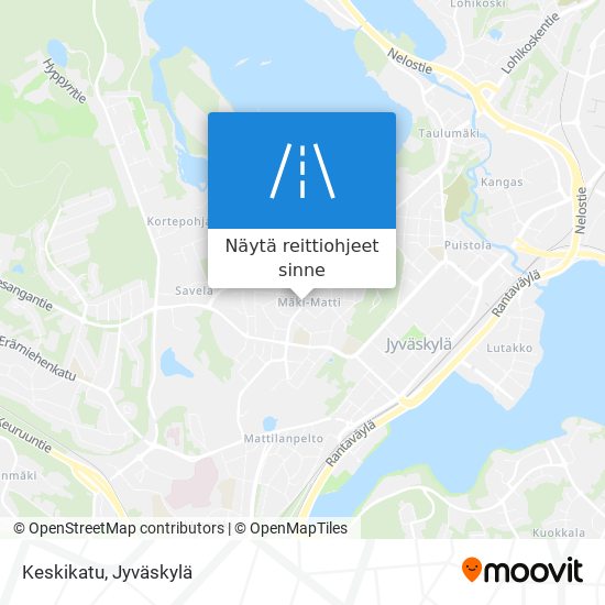 Kuinka päästä kohteeseen Keskikatu paikassa Jyväskylä kulkuvälineellä Bussi?