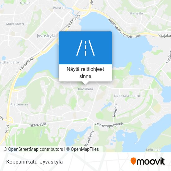 Kopparinkatu kartta
