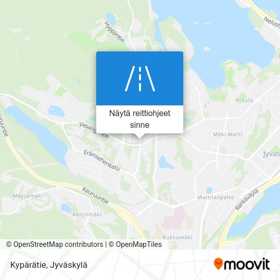 Kypärätie kartta