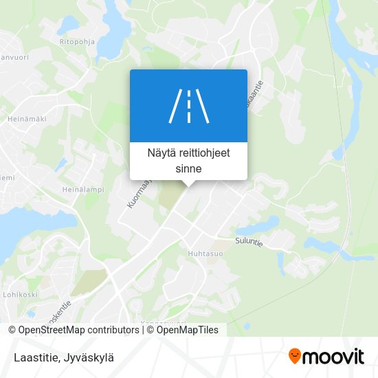 Laastitie kartta