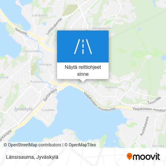 Länsisauma kartta