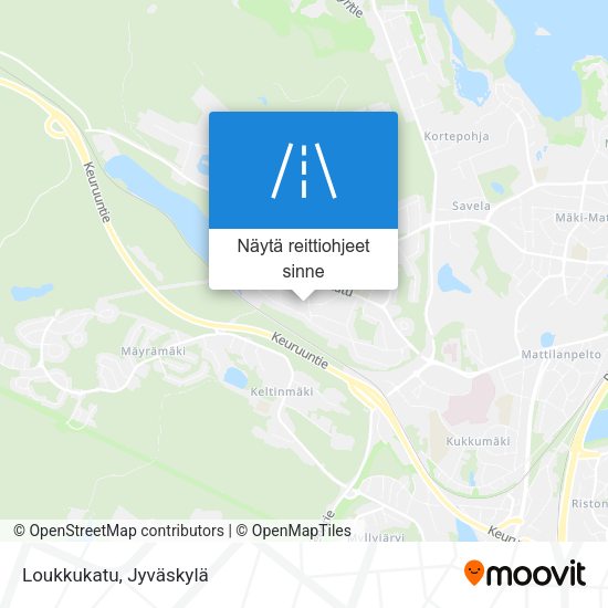 Loukkukatu kartta