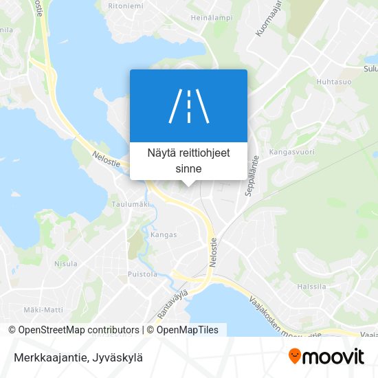 Merkkaajantie kartta