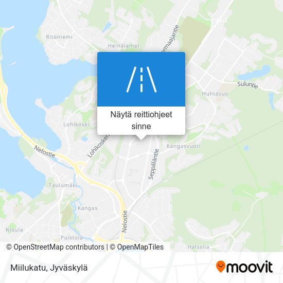 Miilukatu kartta