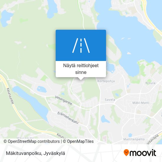 Mäkituvanpolku kartta