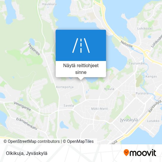 Olkikuja kartta