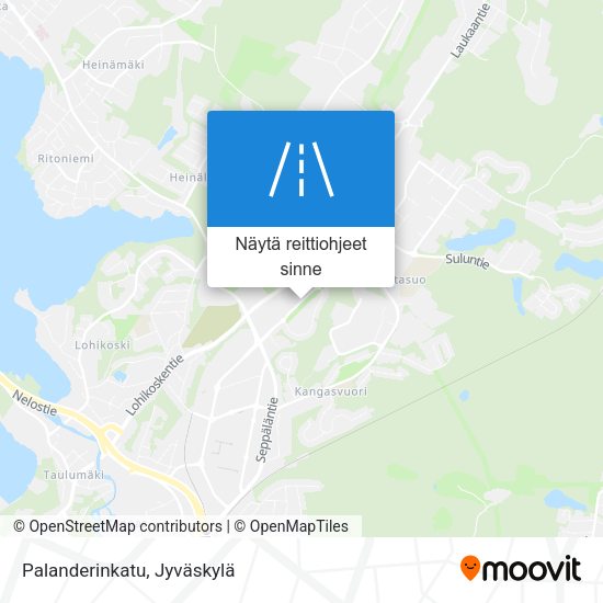 Palanderinkatu kartta