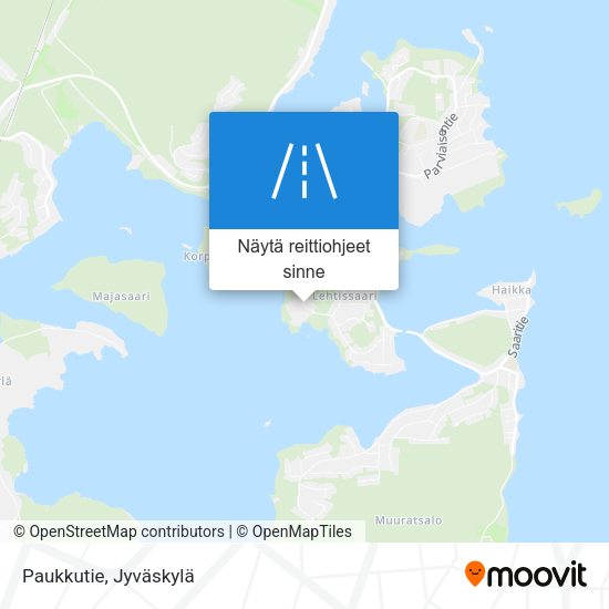 Paukkutie kartta