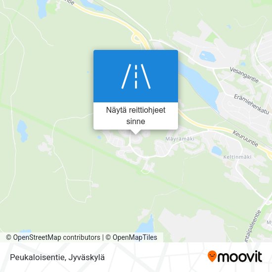 Peukaloisentie kartta