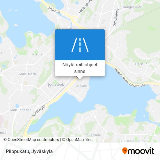 Piippukatu kartta