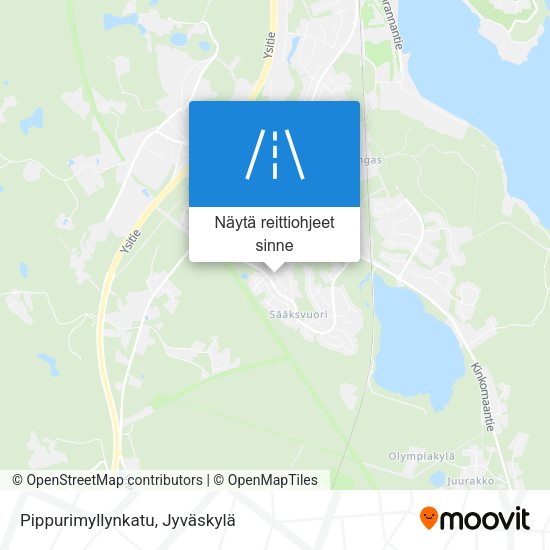 Pippurimyllynkatu kartta