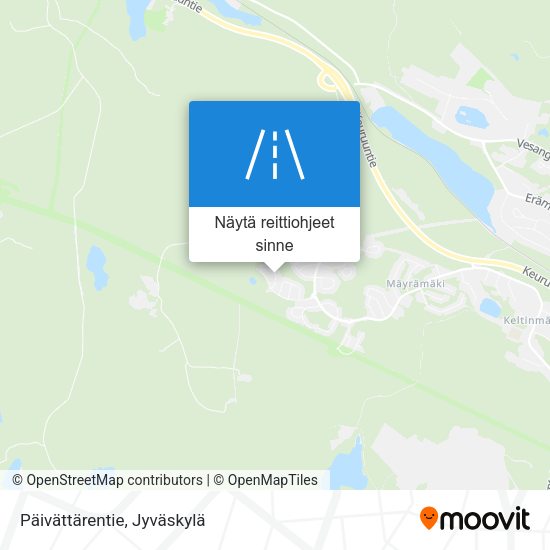 Päivättärentie kartta
