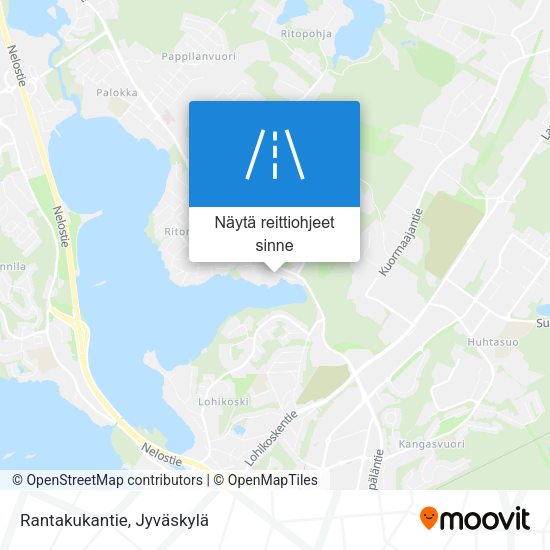 Rantakukantie kartta