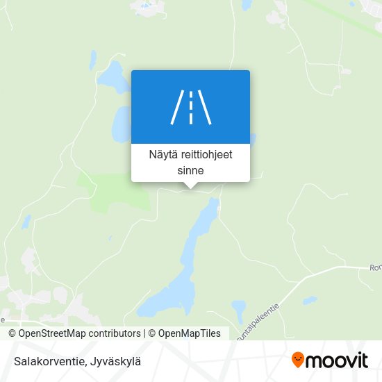 Salakorventie kartta
