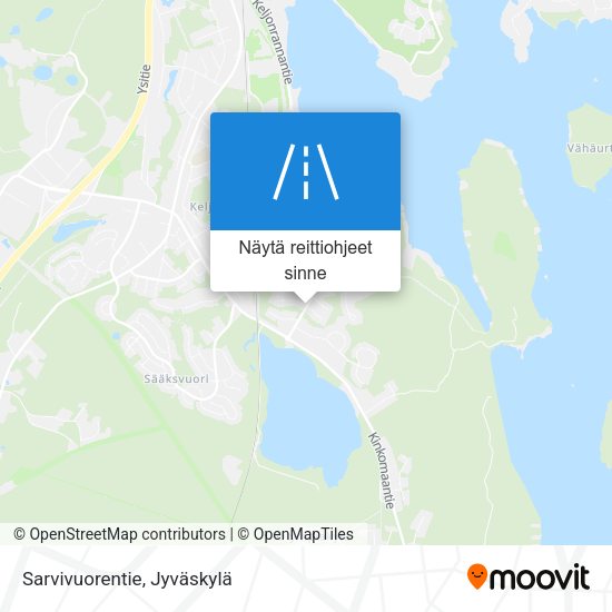 Sarvivuorentie kartta