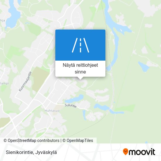 Sienikorintie kartta