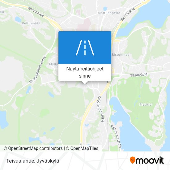 Teivaalantie kartta