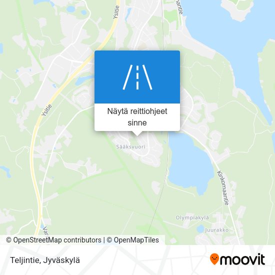 Teljintie kartta