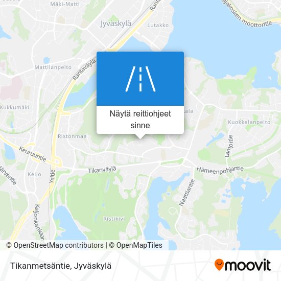 Tikanmetsäntie kartta