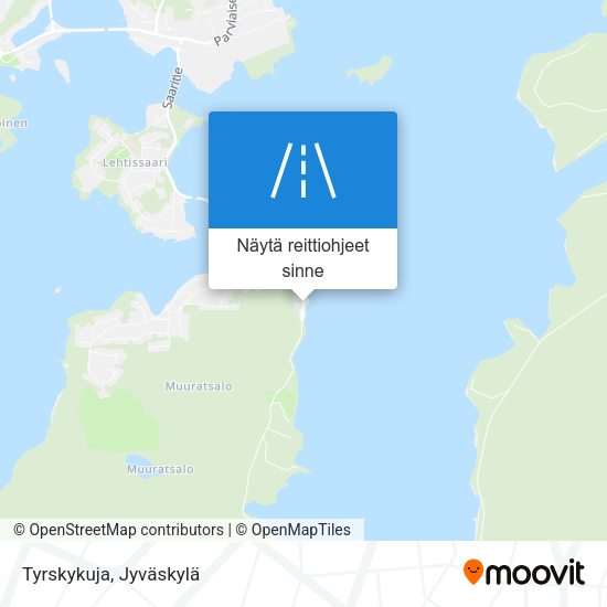 Tyrskykuja kartta