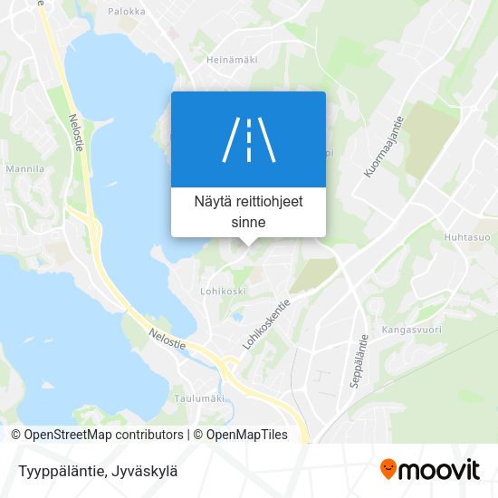 Tyyppäläntie kartta