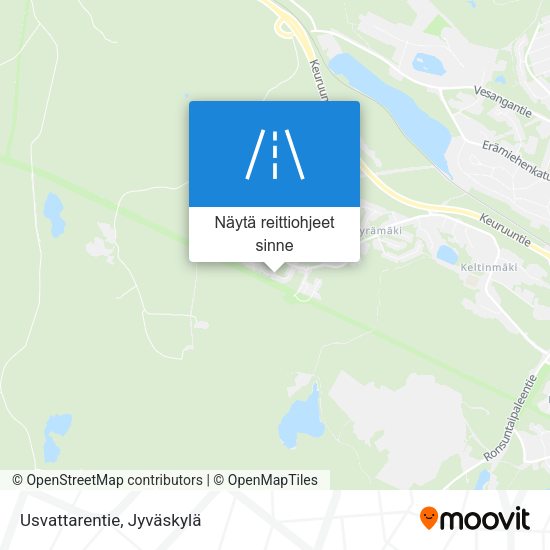 Usvattarentie kartta