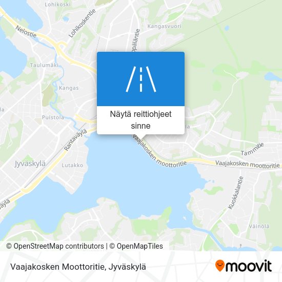 Vaajakosken Moottoritie kartta