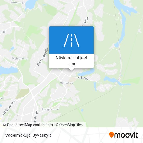 Vadelmakuja kartta