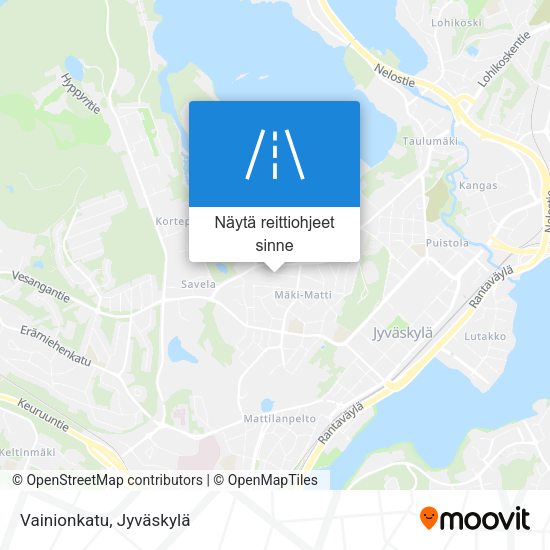 Vainionkatu kartta