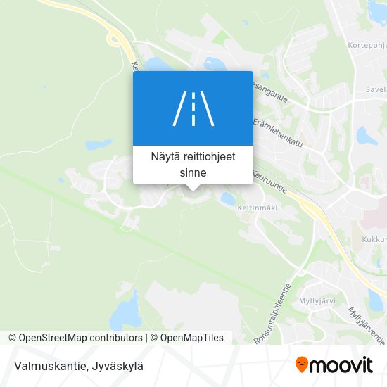 Valmuskantie kartta