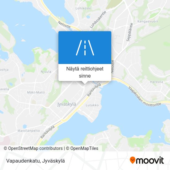 Vapaudenkatu kartta