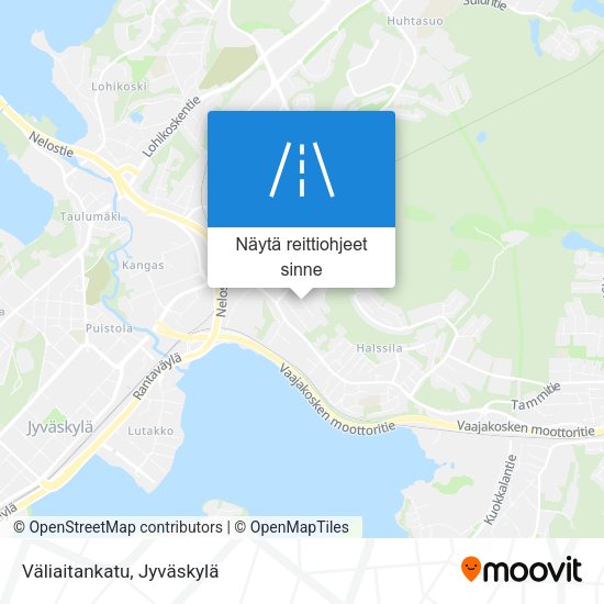 Väliaitankatu kartta