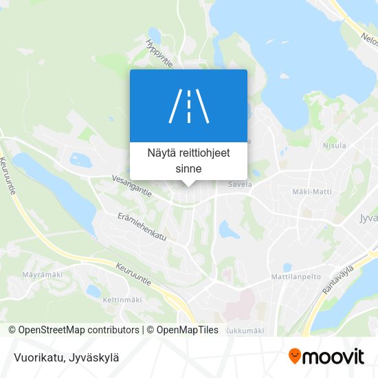 Vuorikatu kartta