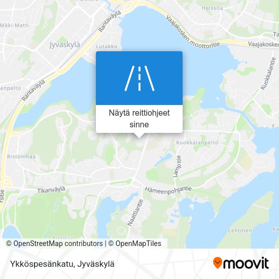 Ykköspesänkatu kartta