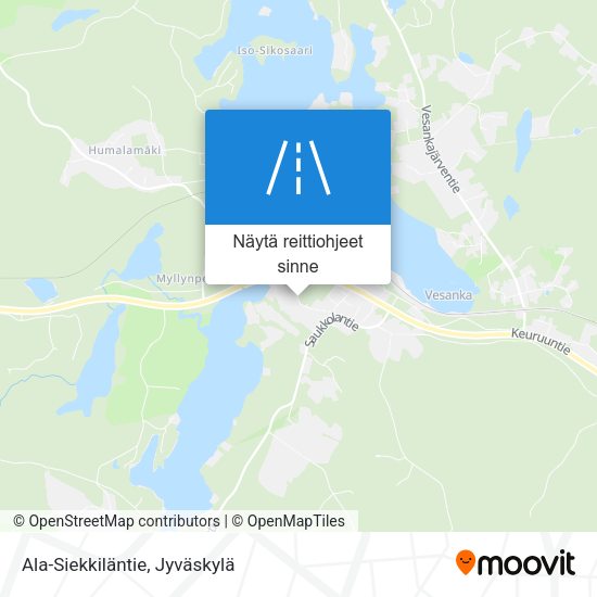Ala-Siekkiläntie kartta