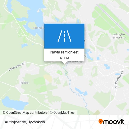 Autiojoentie kartta