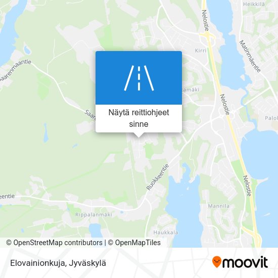 Elovainionkuja kartta