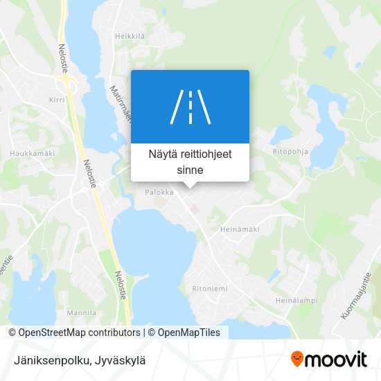 Jäniksenpolku kartta