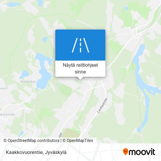 Kaakkovuorentie kartta