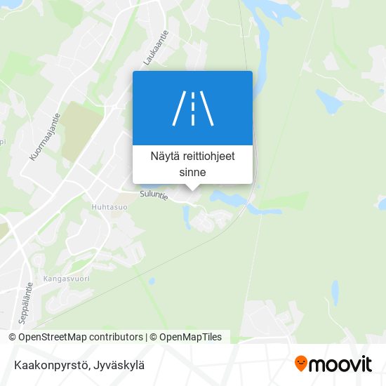 Kaakonpyrstö kartta