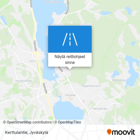 Kerttulantie kartta
