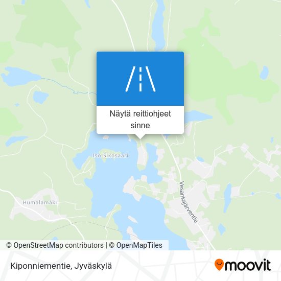 Kiponniementie kartta