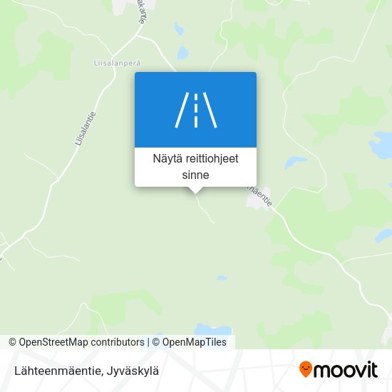 Lähteenmäentie kartta